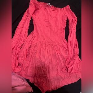 BRAND NEW Fashion Nova Vibrant Red Off-Shoulder Dress